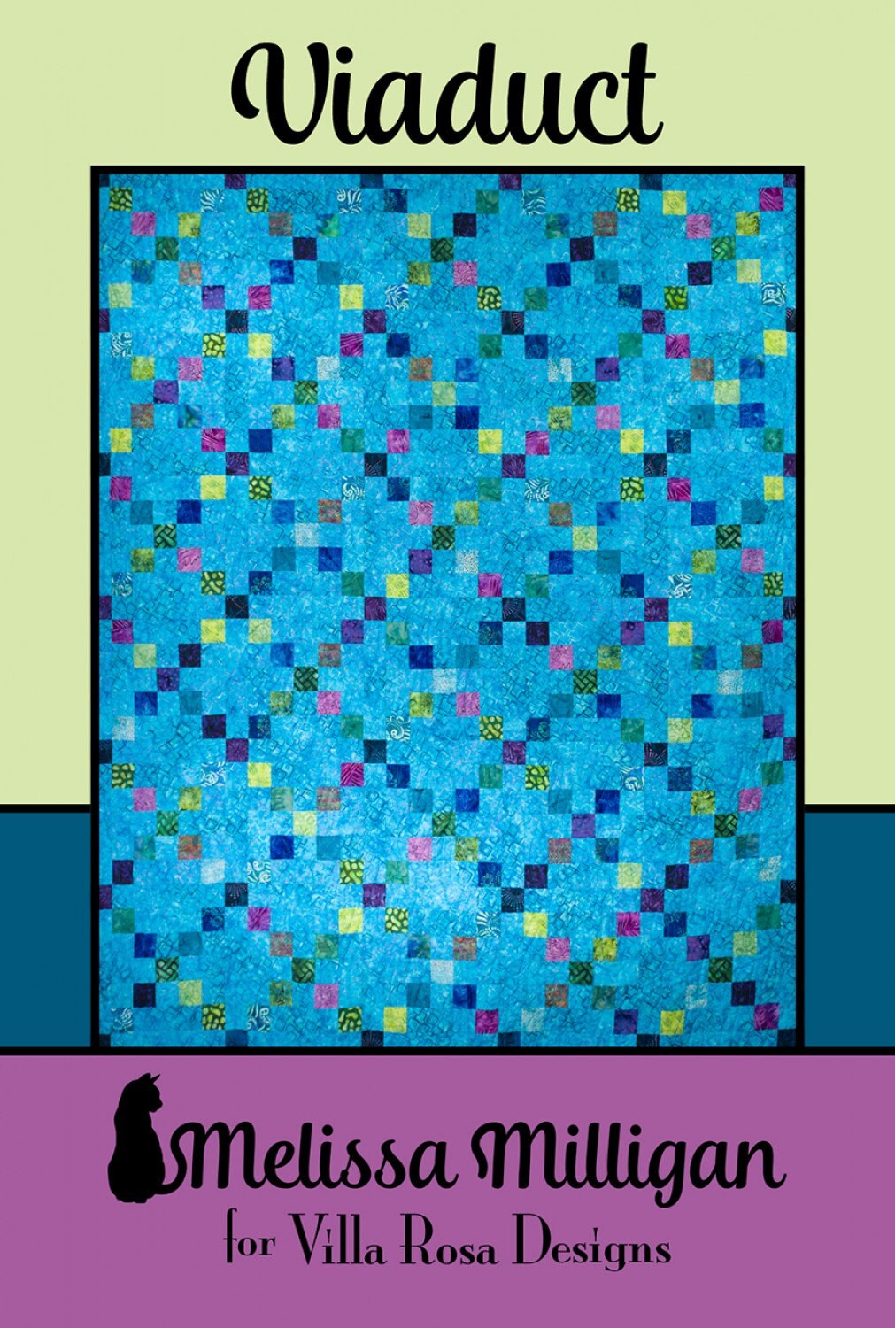 Viaduct Quilt Pattern by Melissa Milligan for Villa Rosa Designs - 62" x 74" Finished modern Pattern - Jelly Roll Friendly