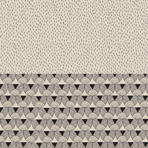 Joey Jelly Bean from Devonston Fabrics - 1/2 Yard Australian Designs Black and Cream