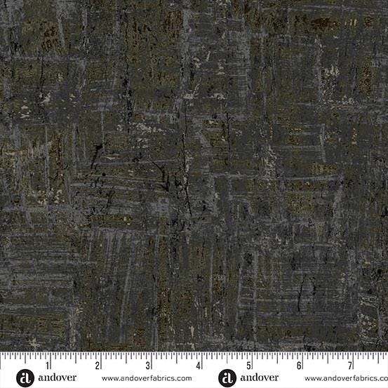 Nitty Gritty by Jordan Fabrics for Andover - 1/2 Yard Coal Black Blender - A-1434-K