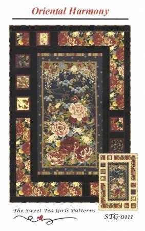 Oriental Harmony by The Sweet Tea Girls - Modern Panel Friendly Quilt Pattern - 41" x 61" Finished