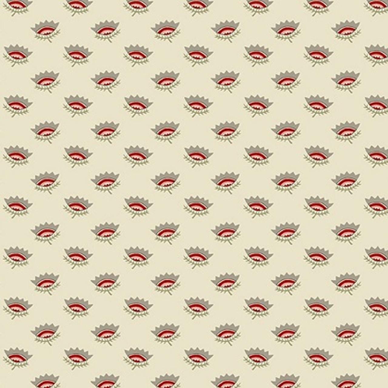 Crown Flower in Albacore from Tradewinds by Renee Nanneman for Andover Fabric - Half Yard - A-810-L