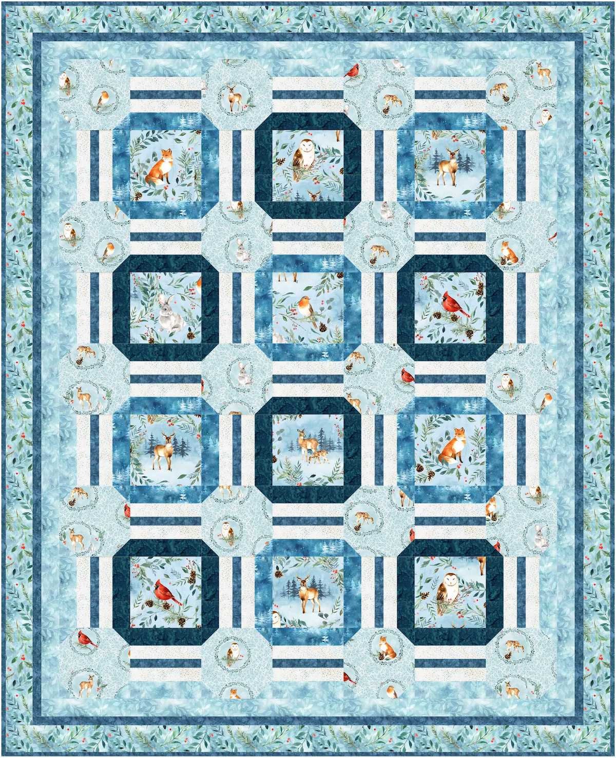 Friday Quilt Pattern from Gourmet Quilter - Instructions for 68" x 84" Quilt