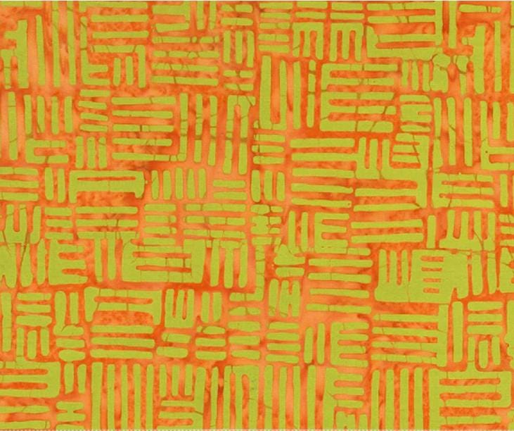 Layers in Indiana Melon from Stenographers Notebook by Marcia Derse for Windham Fabrics - 1/2 Yard