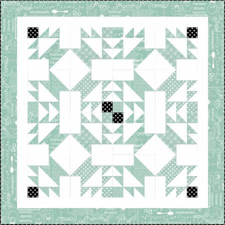 Cream and Sugar Quilting Pattern by J. Wecker-Frisch from Joy Studio - 63.5"x63.5" Pattern