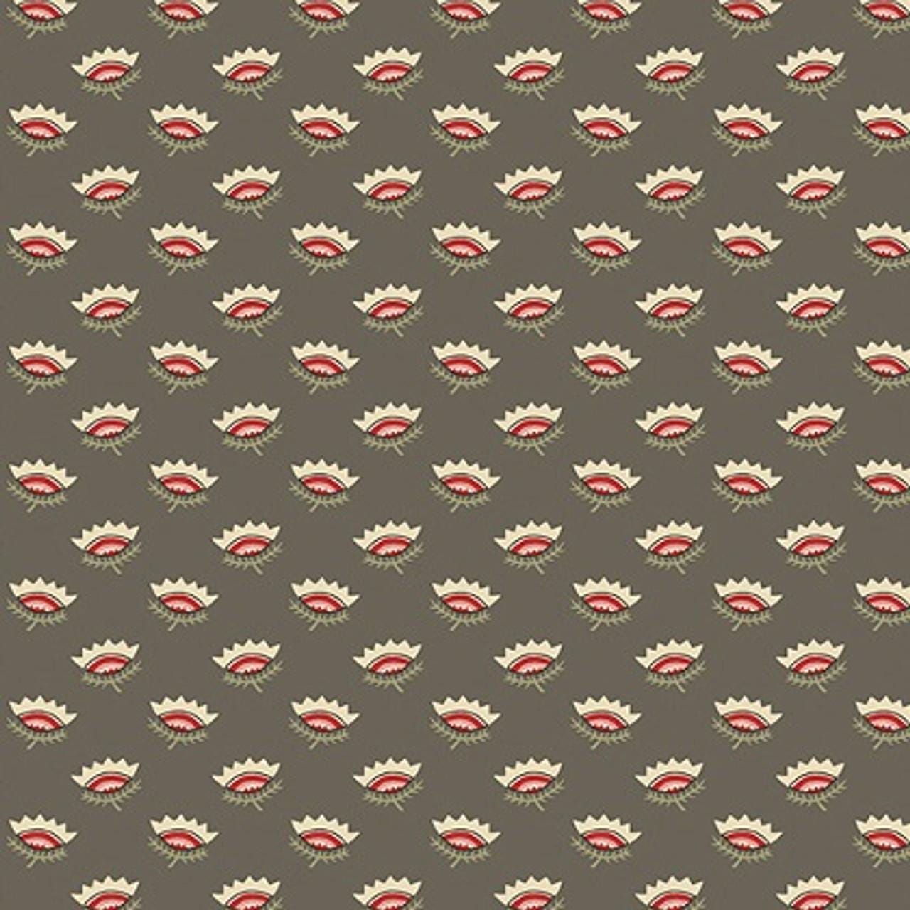 Crown Flower in Dolphin from Tradewinds by Renee Nanneman for Andover Fabric - Half Yard - A-810-N