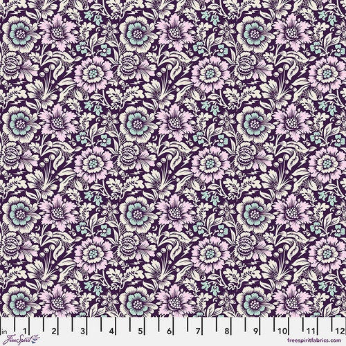 Nightshade by Tula Pink for Free Spirit Fabrics - 1/2 Yard Mini Spider Blossom Nerium