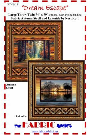Dream Escape Quilting Pattern from The Fabric Addict - Panel Friendly Quilting Pattern