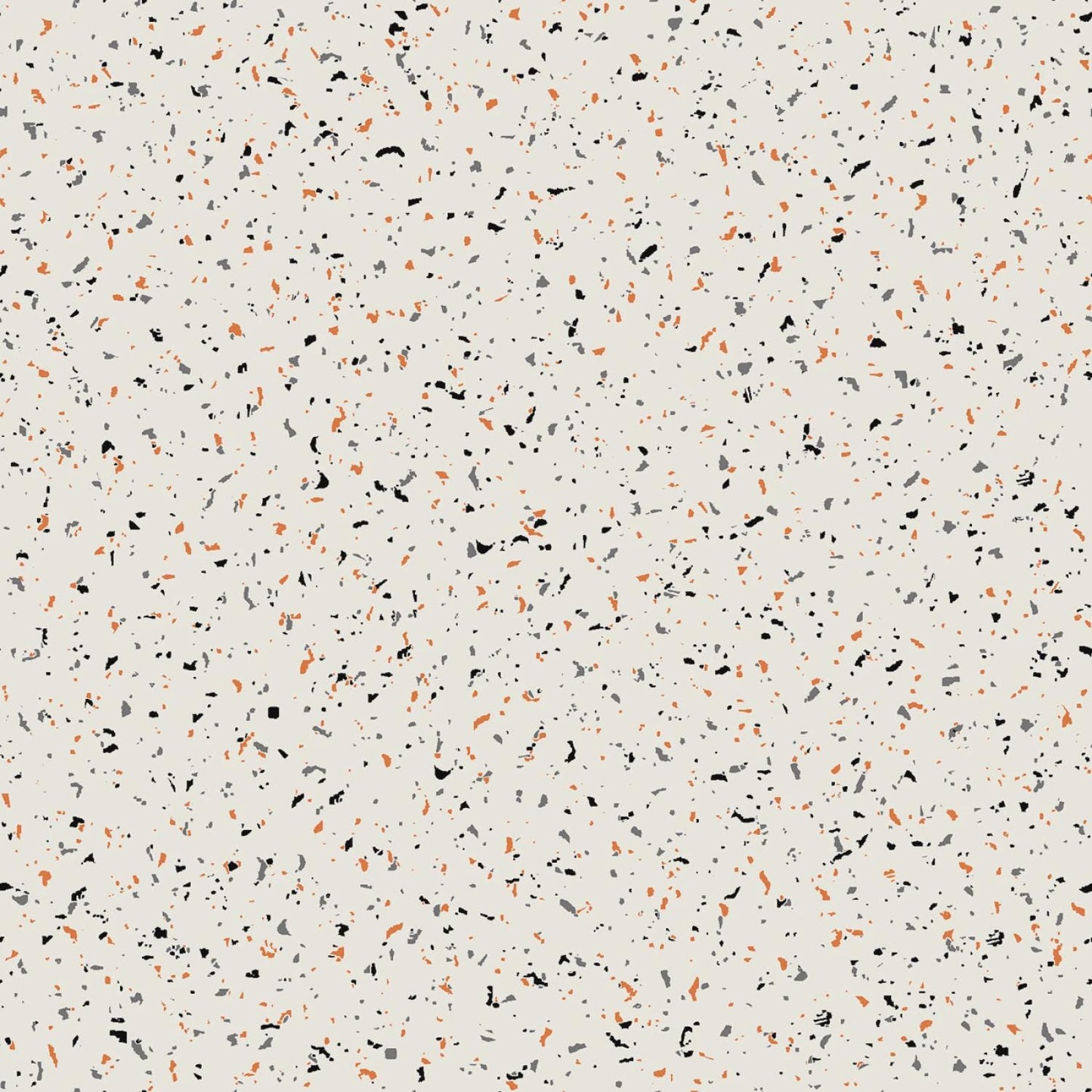 Goth Gardens from Maywood Studios - 1/2 Yard Halloween Speckled Blender - Orange, Gray, Black Specks on Light Cream