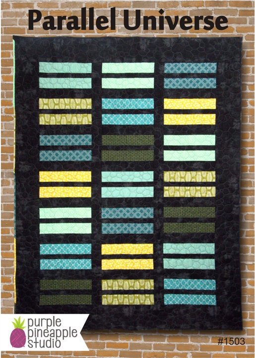 Parallel Universe Quilting Pattern - 66.5"x86" Pattern from Purple Pineapple Studios