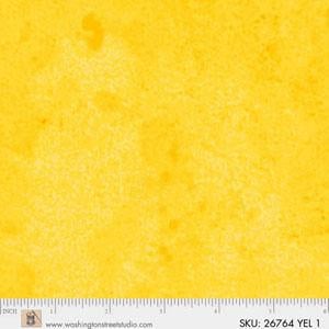Premier Vintage Solids from Washington Street Studios - Half Yard Yellow Distressed Blender