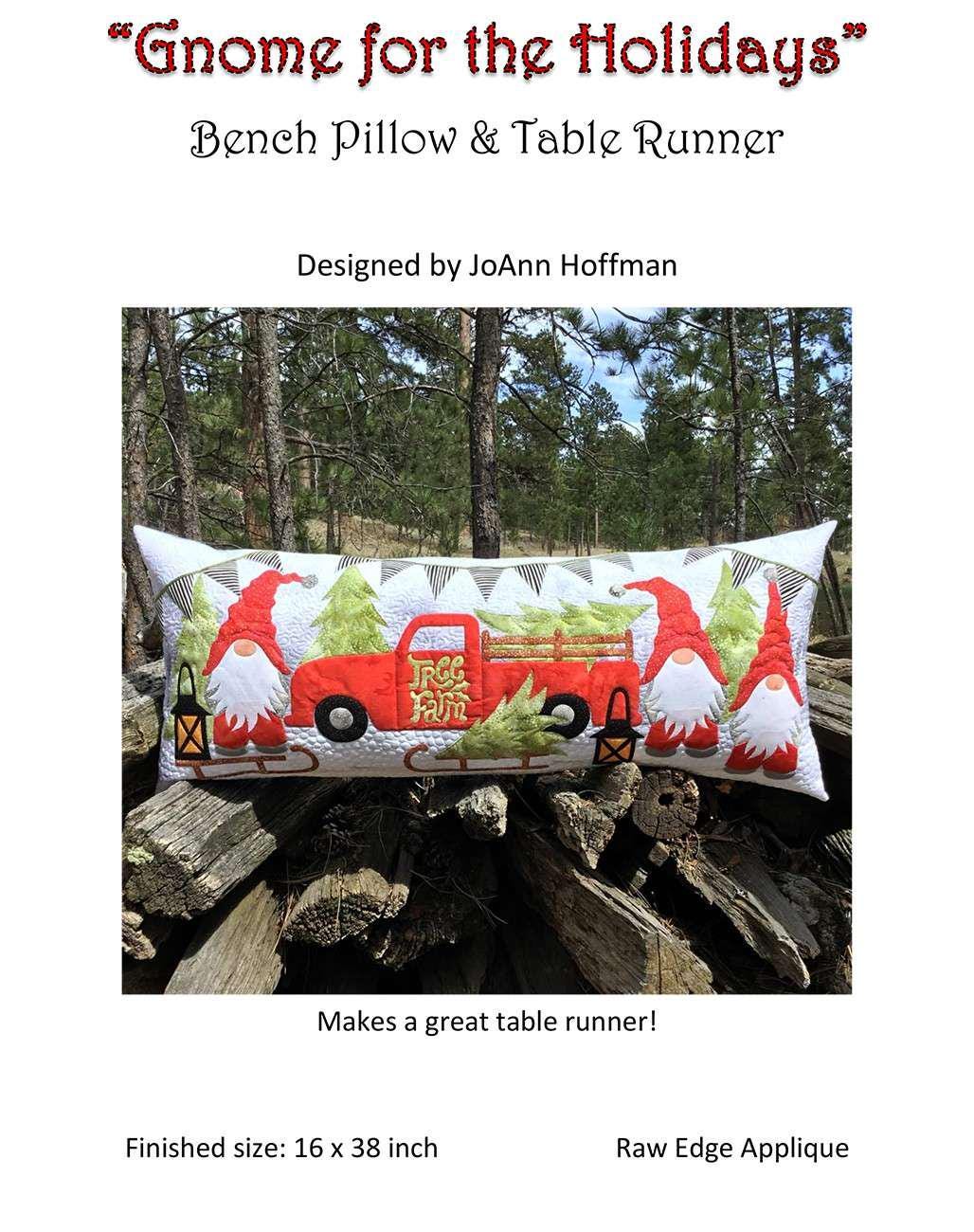 Gnome for the Holidays by JoAnn Hoffman- Quilting Pattern - Raw Edge Applique Pattern