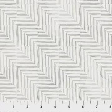 City Harbor by Deborah Edwards and Melanie Samra for Northcott Fabrics- 1/2 Yard Grey Geometric on White