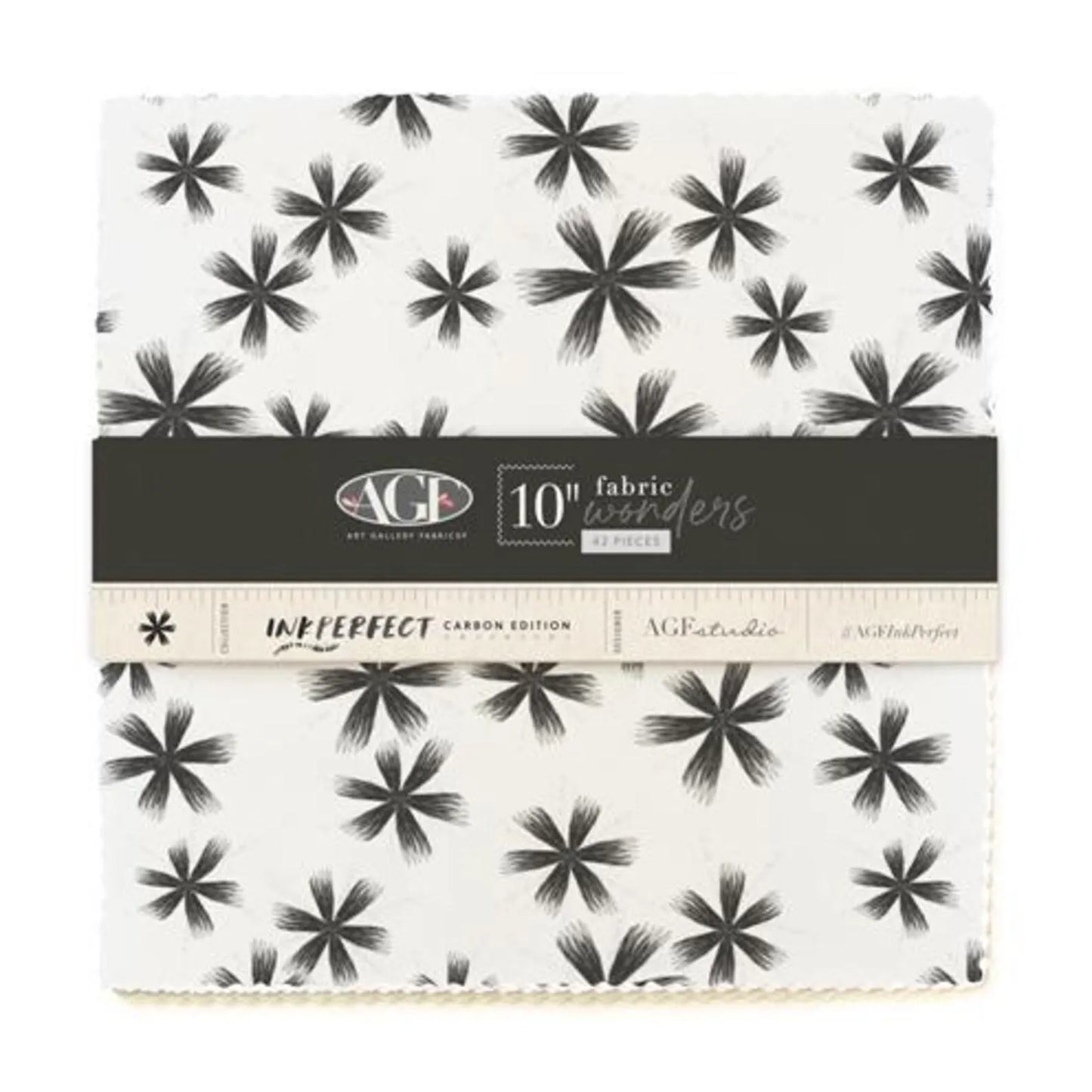 Ink Perfect Carbon Edition Layer cake from Art Gallery Fabrics - 42 Piece 10" Squares