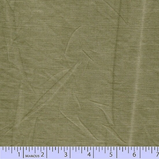Aged Muslin from Marcus Fabrics - Half Yard Avocado - Green Blender - 7701-0164