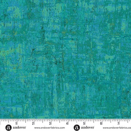 Nitty Gritty by Jordan Fabrics for Andover - 1/2 Yard Turquoise Blue Blender - A-1434-LT