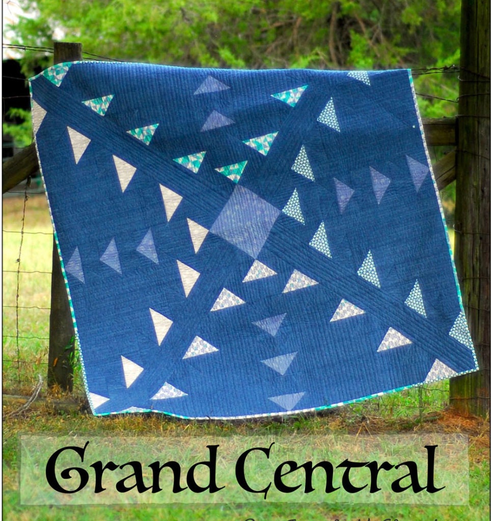 Grand Central Pattern from Sweet Tea Pattern Co. - Fat quarter friendly, finished size 60" x 60"