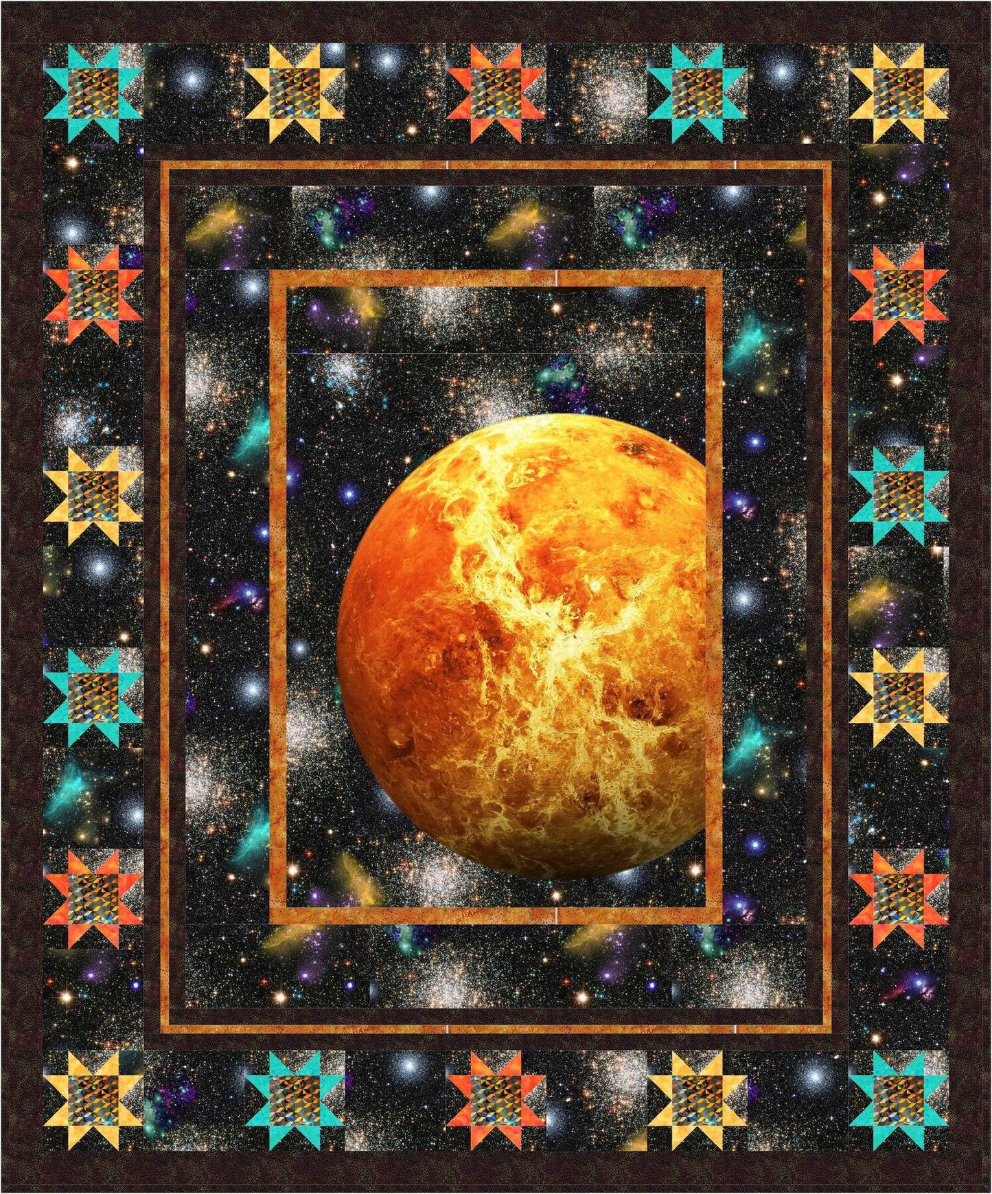 In the Sky Quilt Pattern from Gourmet Quilter - 58" x 70" Panel Quilt Pattern