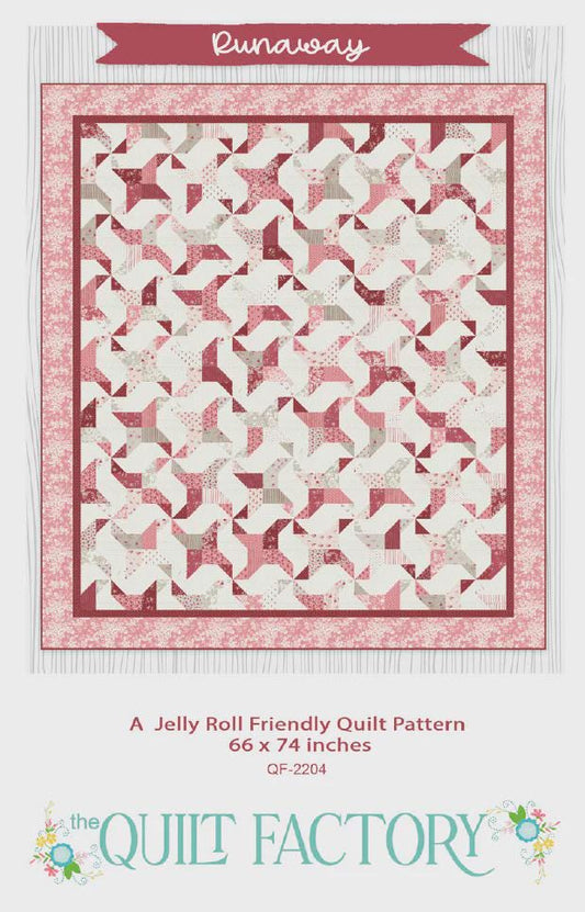 Runaway Quilt Pattern from Quilt Factory - Jelly Roll Friendly