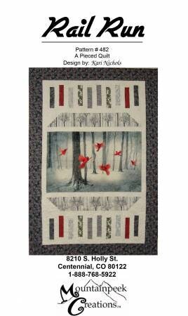 Rail Run from Mountainpeek Creations - Modern Panel Friendly Quilt Pattern