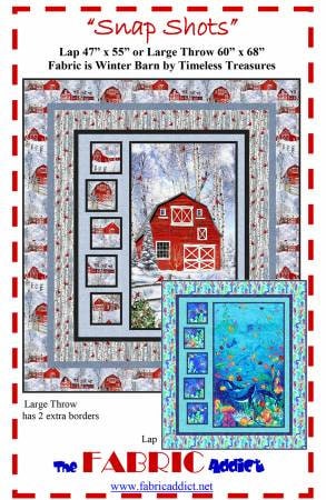 Snap Shots Quilting Pattern from The Fabric Addict - Panel Friendly Pattern for 2 Sizes