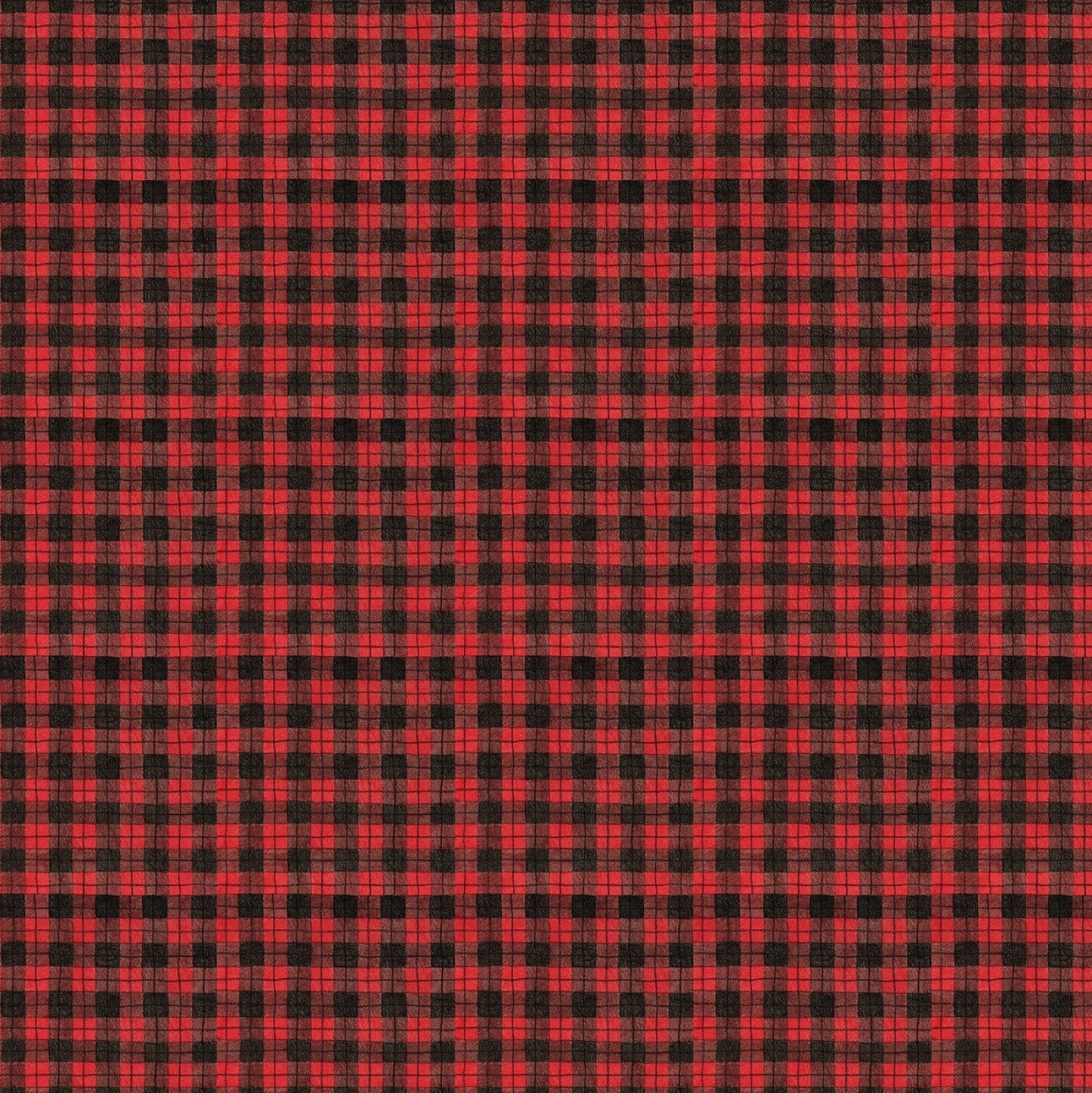 Nose to Nose from Wilmington Prints - 1/2 Yard of Red Plaid Checker