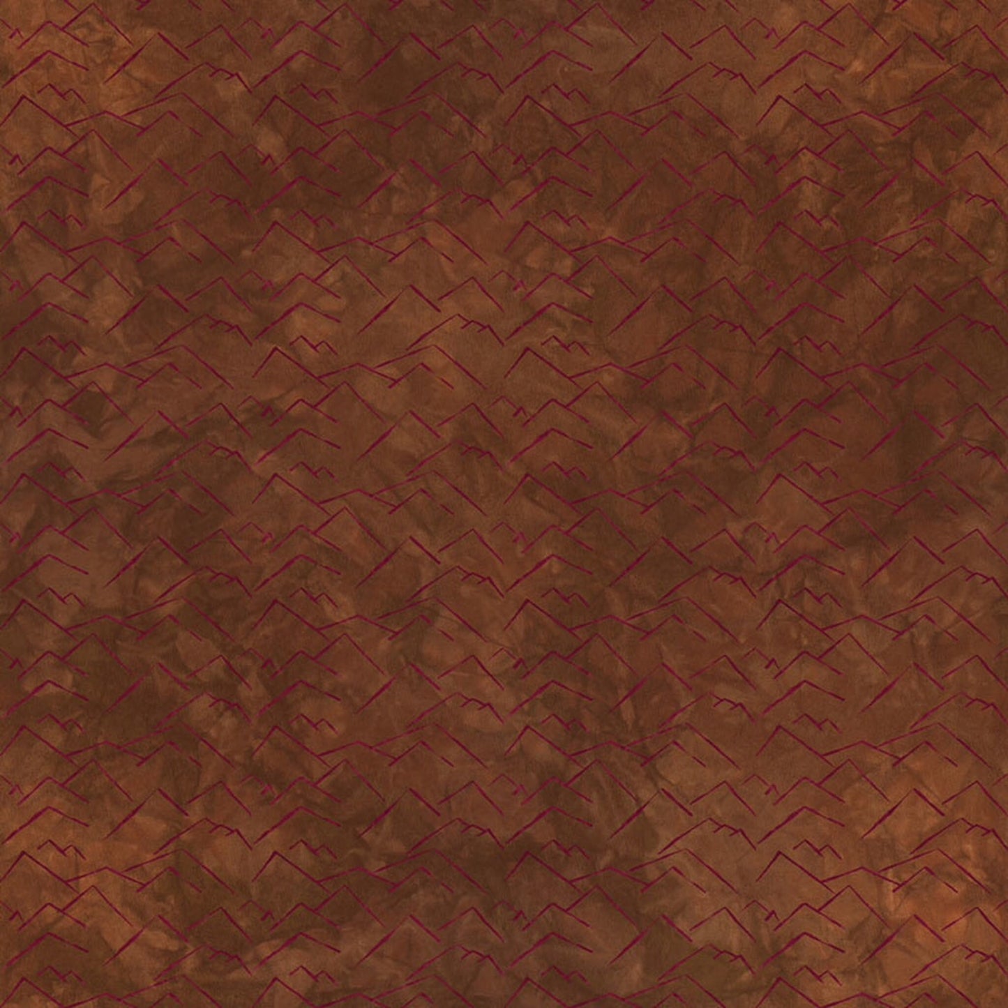 Grand Lake by Janine Burke for River's Bend - Half Yard Modern Stylized Mountains on Burnt Orange