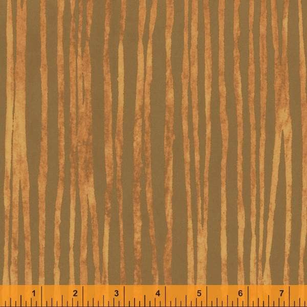 Spice from Line by Marcia Derse from Windham Fabrics - 1/2 Yard Rustic Orange and Brown lines