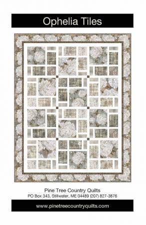 ophelia Tiles Quilting Pattern from Pine Tree Country Quilts - Printed Pattern for 49" x 62" Quilt