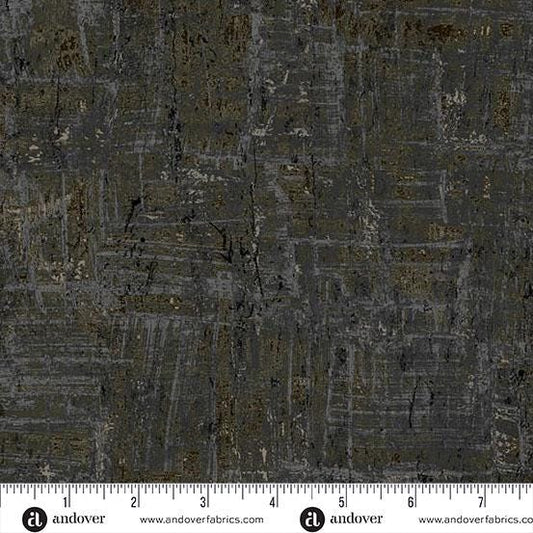 Nitty Gritty by Jordan Fabrics for Andover - 1/2 Yard Coal Black Blender - A-1434-K