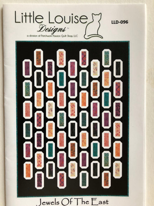 Jewels of the East Quilt Pattern from Little Louise Designs - 4 Sizes Crib, Throw, Twin, Queen/King