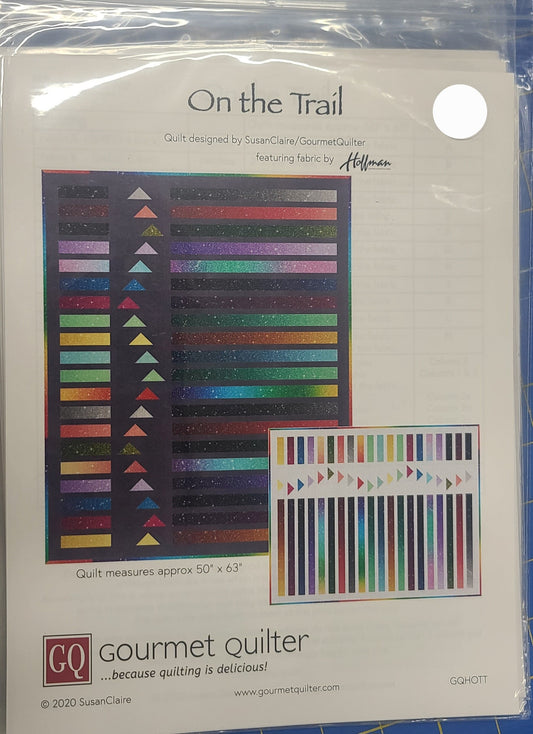 On the Trail by Susan Claire from Gourmet Quilter - Pattern for 50" x 63" quilt