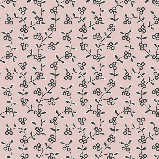 Vine Pink from Tangent by Andover Fabrics - 1/2 Yard - Modern Floral