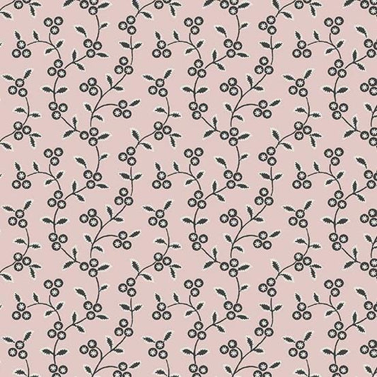 Vine Pink from Tangent by Andover Fabrics - 1/2 Yard - Modern Floral