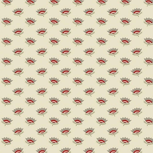 Crown Flower in Albacore from Tradewinds by Renee Nanneman for Andover Fabric - Half Yard - A-810-L