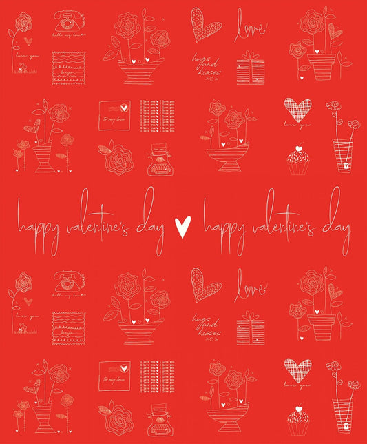 From the Heart for Riley Blake Designs - 36" x 44" Valentine's Panel