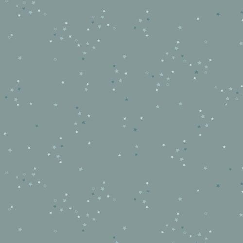 Adventale from Art Gallery - 1/2 Yard Twinkle Little Stars Sky  - Small Stars, Spruce