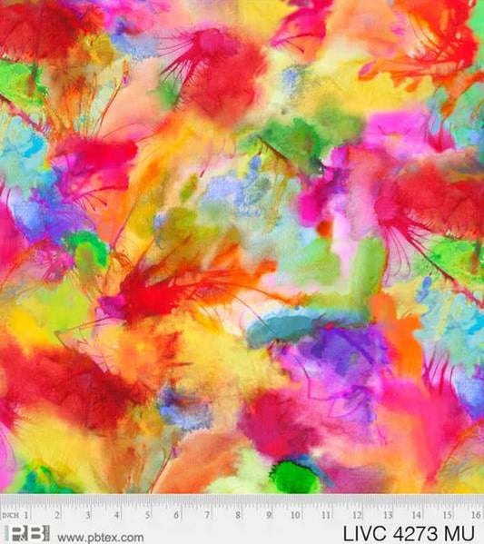 Living Coastal from P & B Textiles - 1/2 Yard Bright Abstract Modern