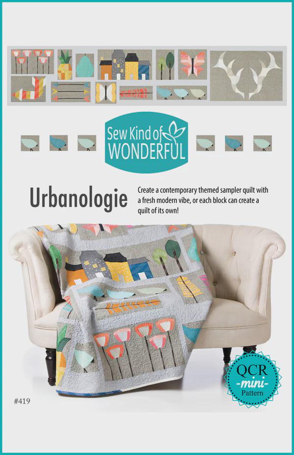 Urbanologie by Sew Kind of Wonderful - Quilting Patterns - 3 Layout Booklet - QCR Mini Pattern
