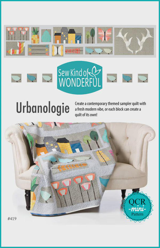 Urbanologie by Sew Kind of Wonderful - Quilting Patterns - 3 Layout Booklet - QCR Mini Pattern