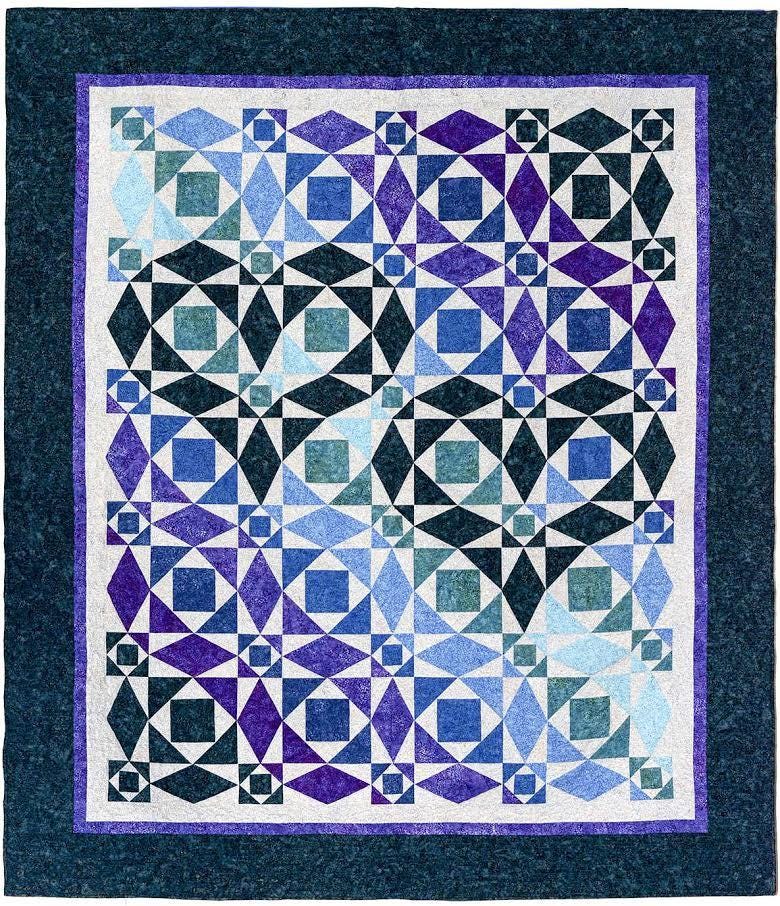 Our Hearts Will Go On Pattern from The Fabric Addict- Queen/Lap Quilt Pattern