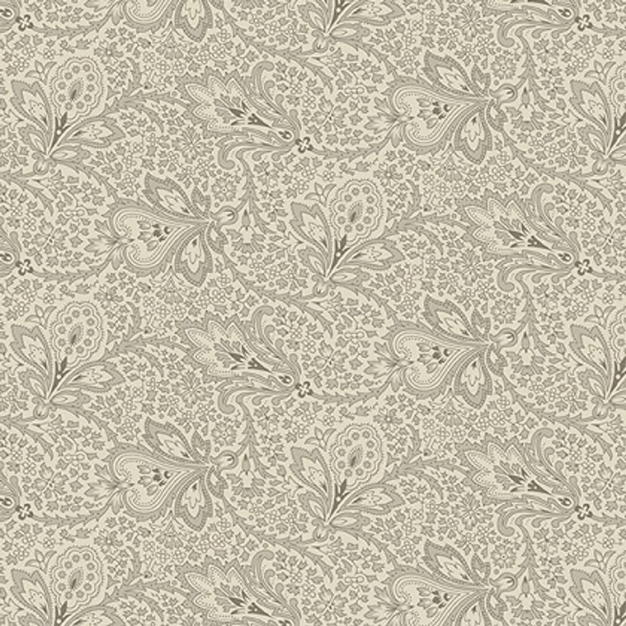 Paisley in Oyster from Tradewinds by Renee Nanneman for Andover Fabric - Half Yard - A-811-L