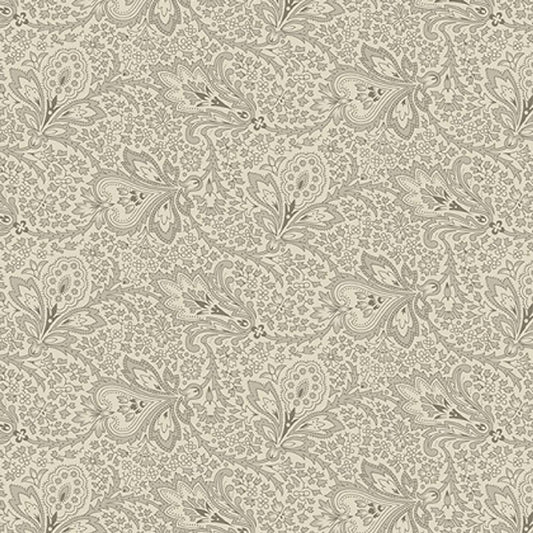 Paisley in Oyster from Tradewinds by Renee Nanneman for Andover Fabric - Half Yard - A-811-L