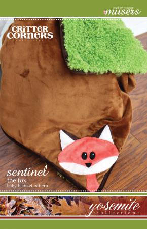 Sentinel the Fox Baby Blanket Pattern from Critter Corners Collection for McKay Manor Musers - 29" x 29"