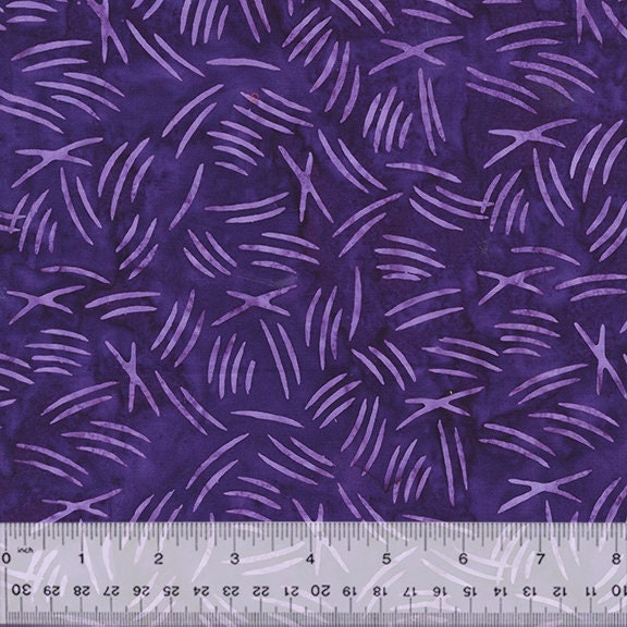 Cat Nap from Anthology Batiks - 1/2 Yard Cat Scratch Moonbeam - Purple Batik