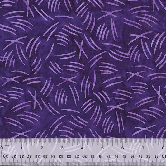 Cat Nap from Anthology Batiks - 1/2 Yard Cat Scratch Moonbeam - Purple Batik