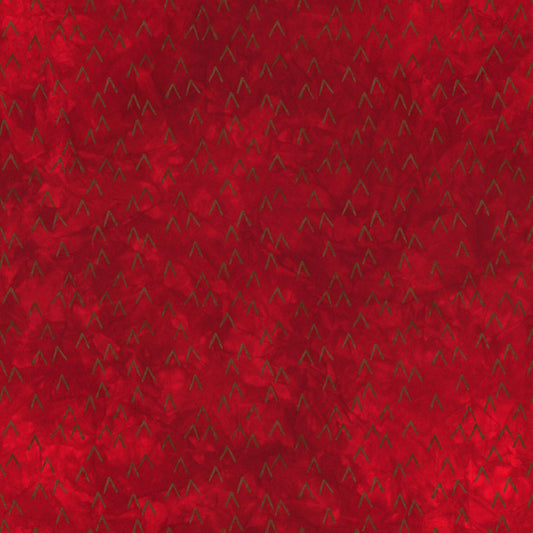 Grand Lake by Janine Burke for River's Bend - Half Yard modern Mountains on Red