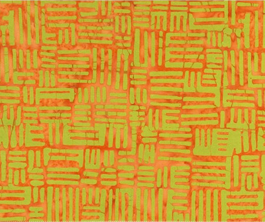 Layers in Indiana Melon from Stenographers Notebook by Marcia Derse for Windham Fabrics - 1/2 Yard