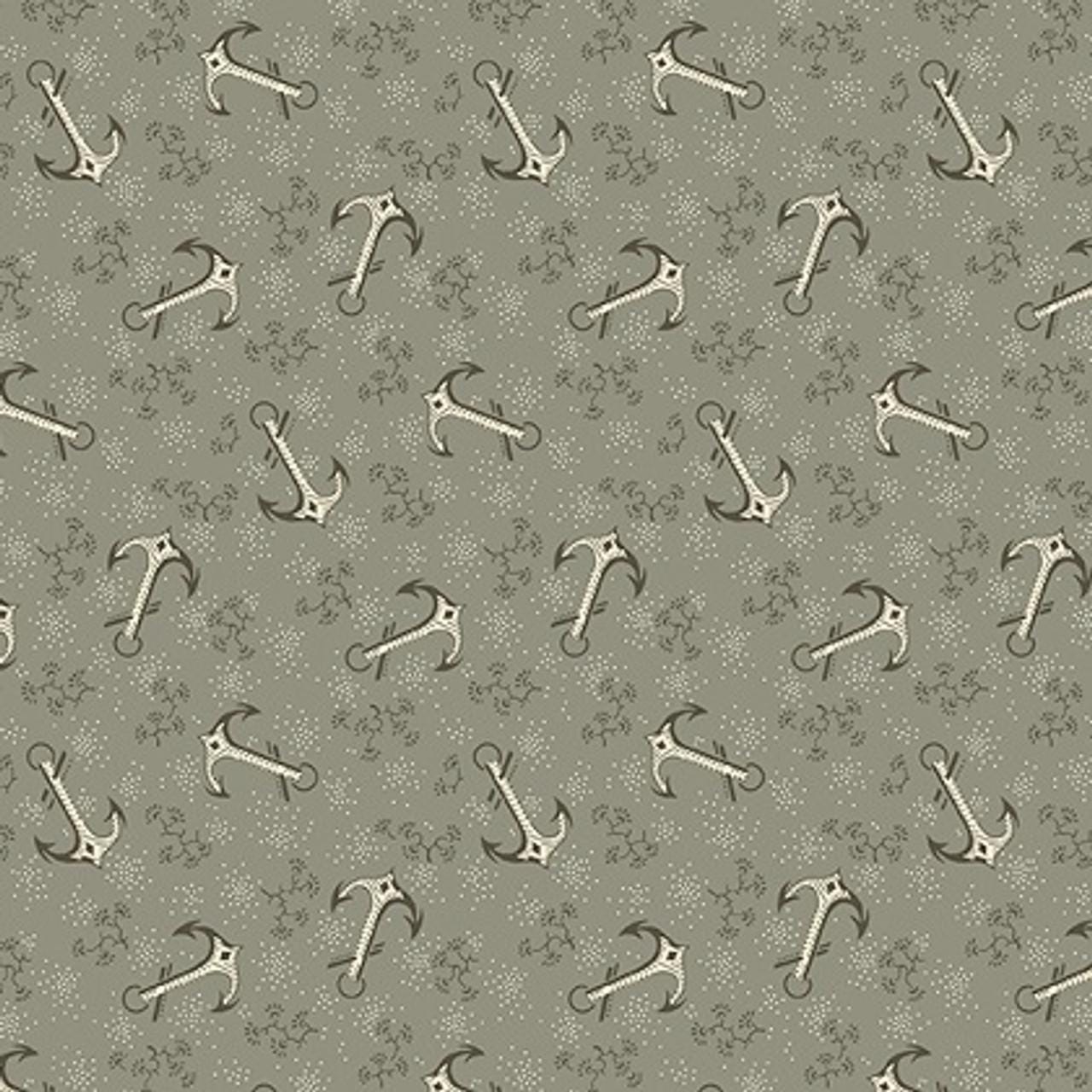 Anchors in Cloud from Tradewinds by Renee Nanneman for Andover Fabric - Half Yard - A-812-C