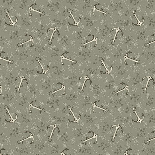Anchors in Cloud from Tradewinds by Renee Nanneman for Andover Fabric - Half Yard - A-812-C