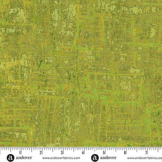 Nitty Gritty by Jordan Fabrics for Andover - 1/2 Yard Chartreuse Green Blender - A-1434-V